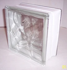 Nubio Glass Block Wave Pattern 7.75 x 7.75 x 3.12 Privacy Security (8-Pack)