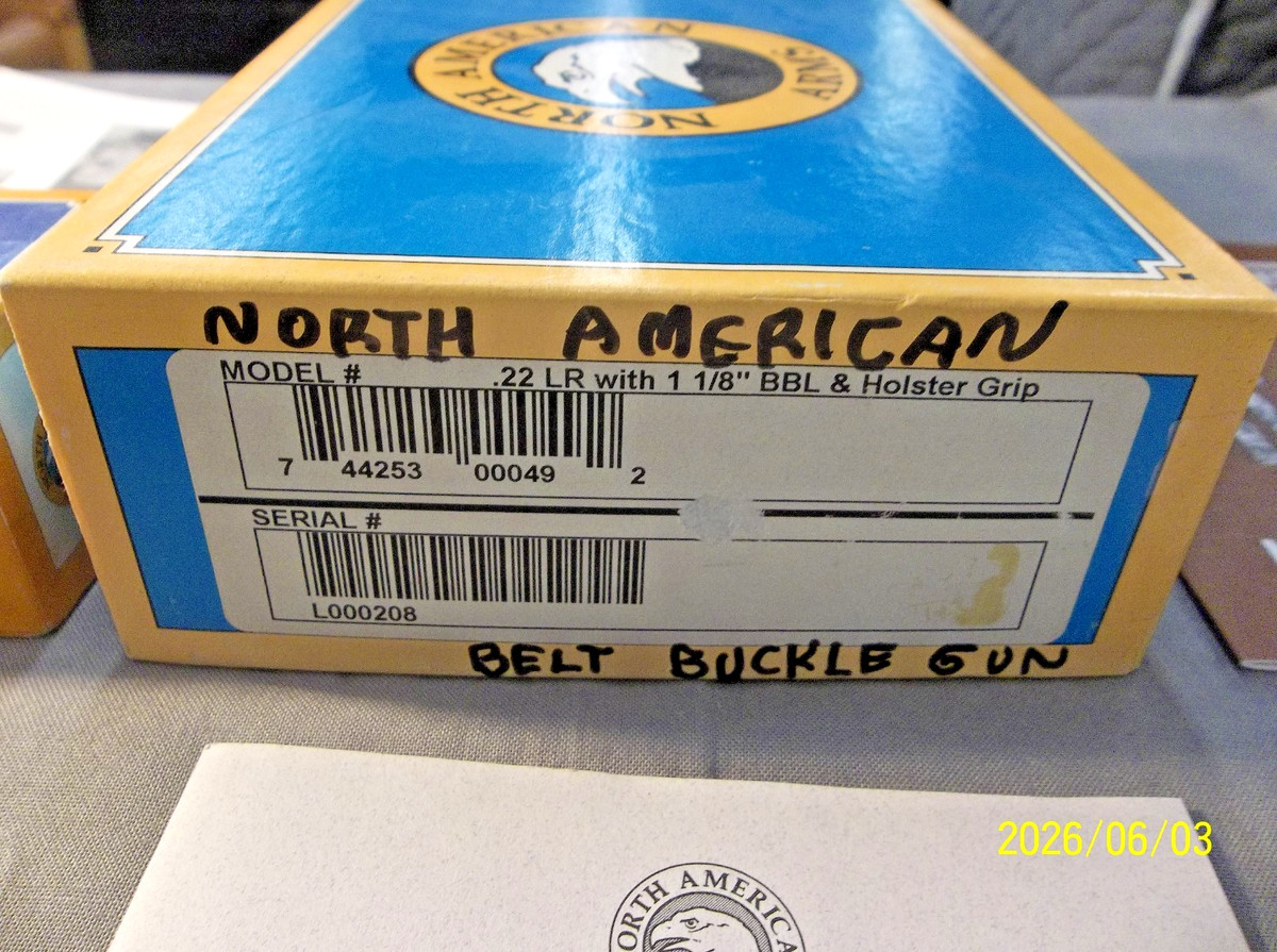 North American Arms NAA  Leather Holster  2 Boxes  manual papers - SEE PICTURES View 2