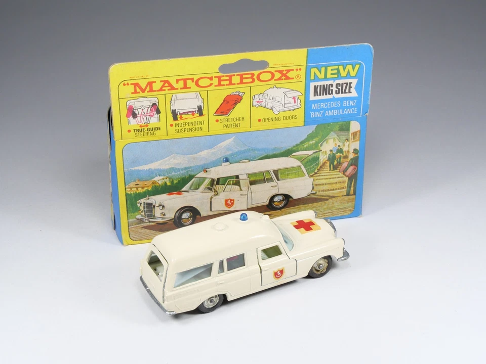 MATCHBOX - KING SIZE - K-6 - Mercedes Benz « Binz » Ambulance - En boite - Photo 2/4