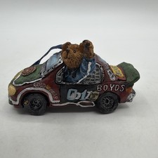 Boyds Bears Race Car Christmas Ornament Big B...