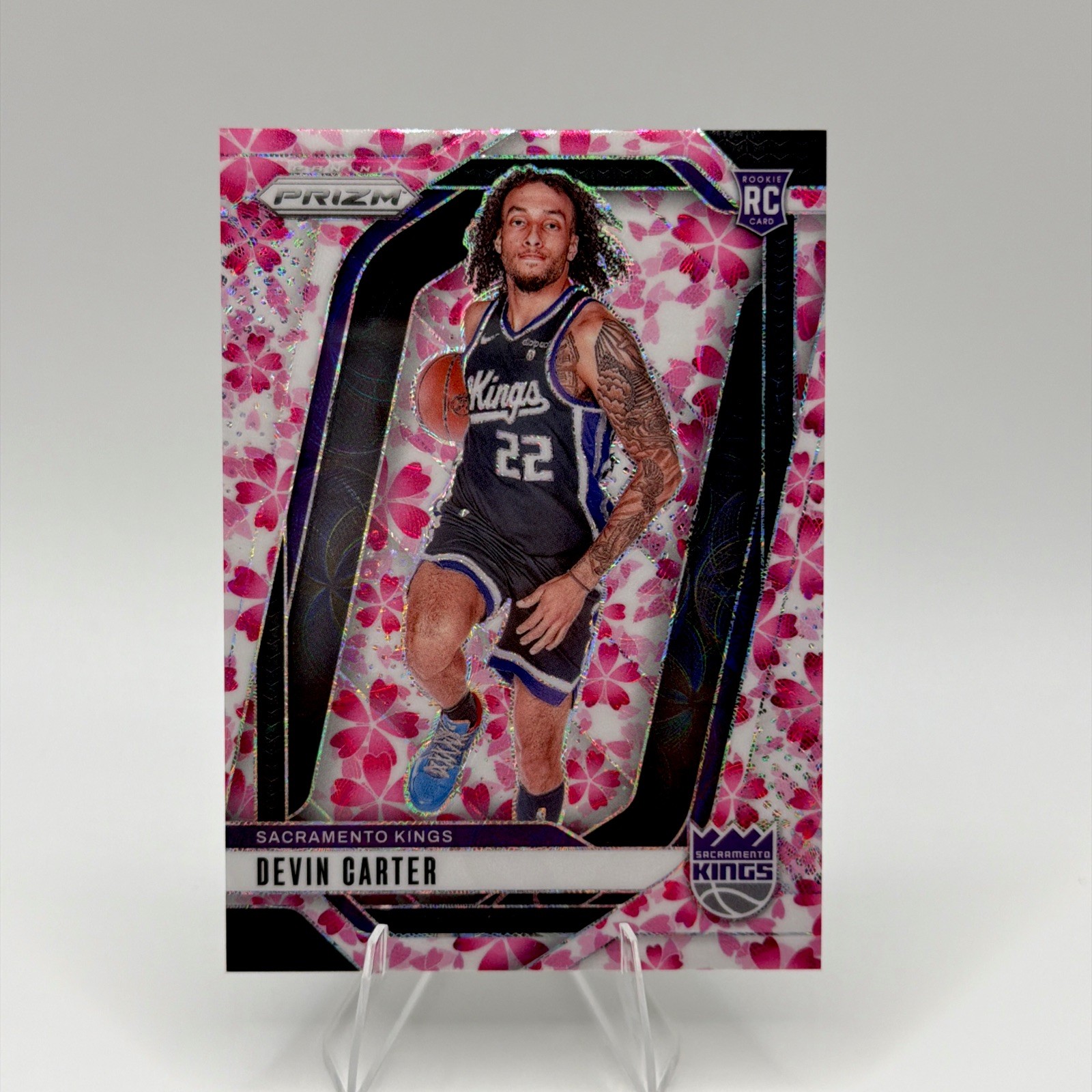 2024-25 Panini Prizm - Devin Carter #231 Choice Cherry Blossom Prizm 9/20 (RC)