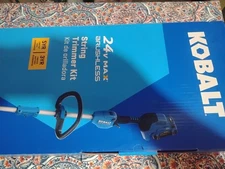 KOBALT 24v Max Brushless String Trimmer Kit - Battery & Charger Included 5129684