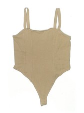 H M Women Brown Bodysuit L