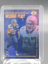 RASHAAD PENNY / SHAUN ALEXANDER 2018 ILLUSIONS BLUE ROOKIE /249 SEAHAWKS Q5939