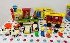 Vintage Fisher Price Little People 1973 Circus Train +Figures, Animals + Others