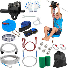 300FT Zipline for Backyard Kids and Adults: up to 400LBS Zipline Kit