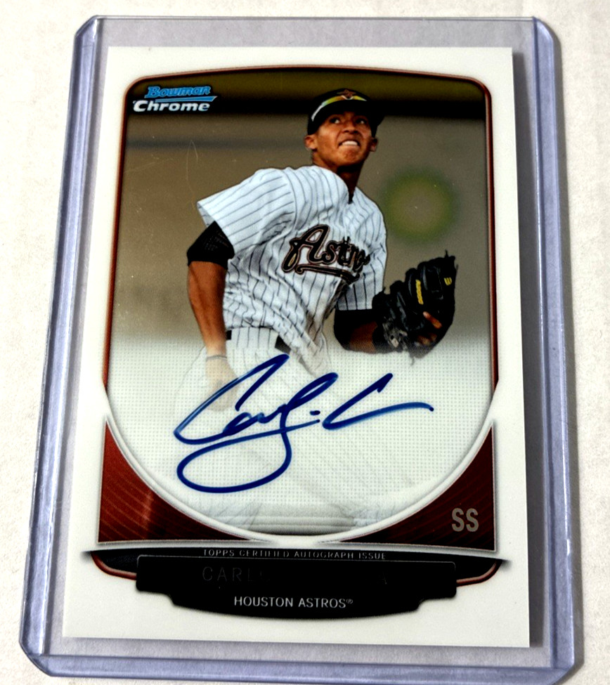 2013 Bowman Chrome #BCP-CC- Carlos Correa Rookie Rc Auto