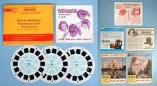 1950s View-Master Gift Packet Demonstrator Reels  5 Pieces of Paper Advertising