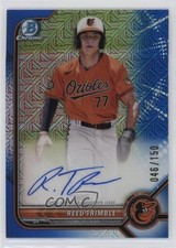 2022 Bowman Chrome Prospect HTA Choice Refractor 46/150 Reed Trimble Auto 0ok8