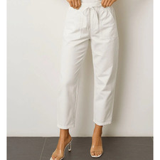 NEW WAKEE DENIM BARREL JEANS-WHITE -S6-22