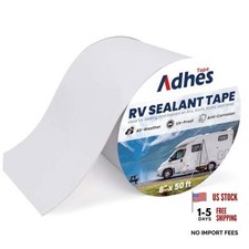 ADHES White Butyl Sealant Tape 6 Inch x 50 FT &ndash; Single-Sided 6in x 50ft