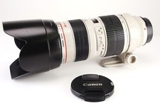 Canon EF 70-200mm F2.8 L USM Autofocus Lens Front & Rear Cap & Hood EOS DSLR