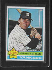 1976 TOPPS BASEBALL # 169 GRAIG NETTLES NICE CARD
