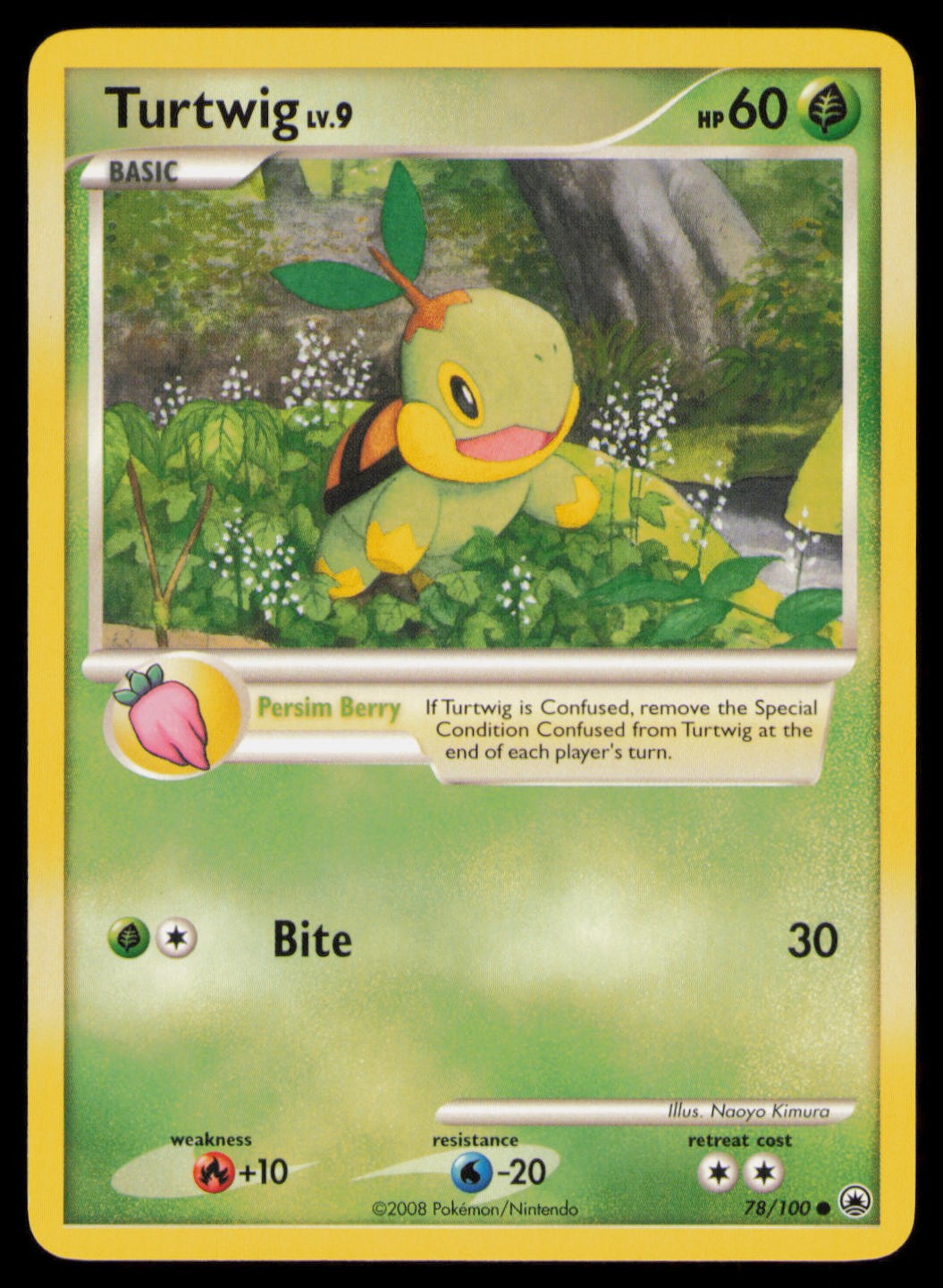 Turtwig 78/100 Common Majestic Dawn Pokemon Near Mint