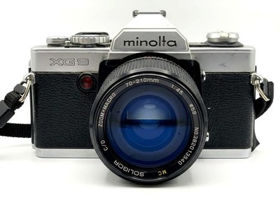 Minolta XG 9 + Soligor 70-210mm f/4.5 Kit Set Analog SLR 35mm Kamera Objektiv