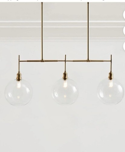 Modern Glam Linear Globe Chandelier,Mid-century inspiration