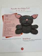 Kendra The Kitty Cat Toy Crochet Pattern Book Pages