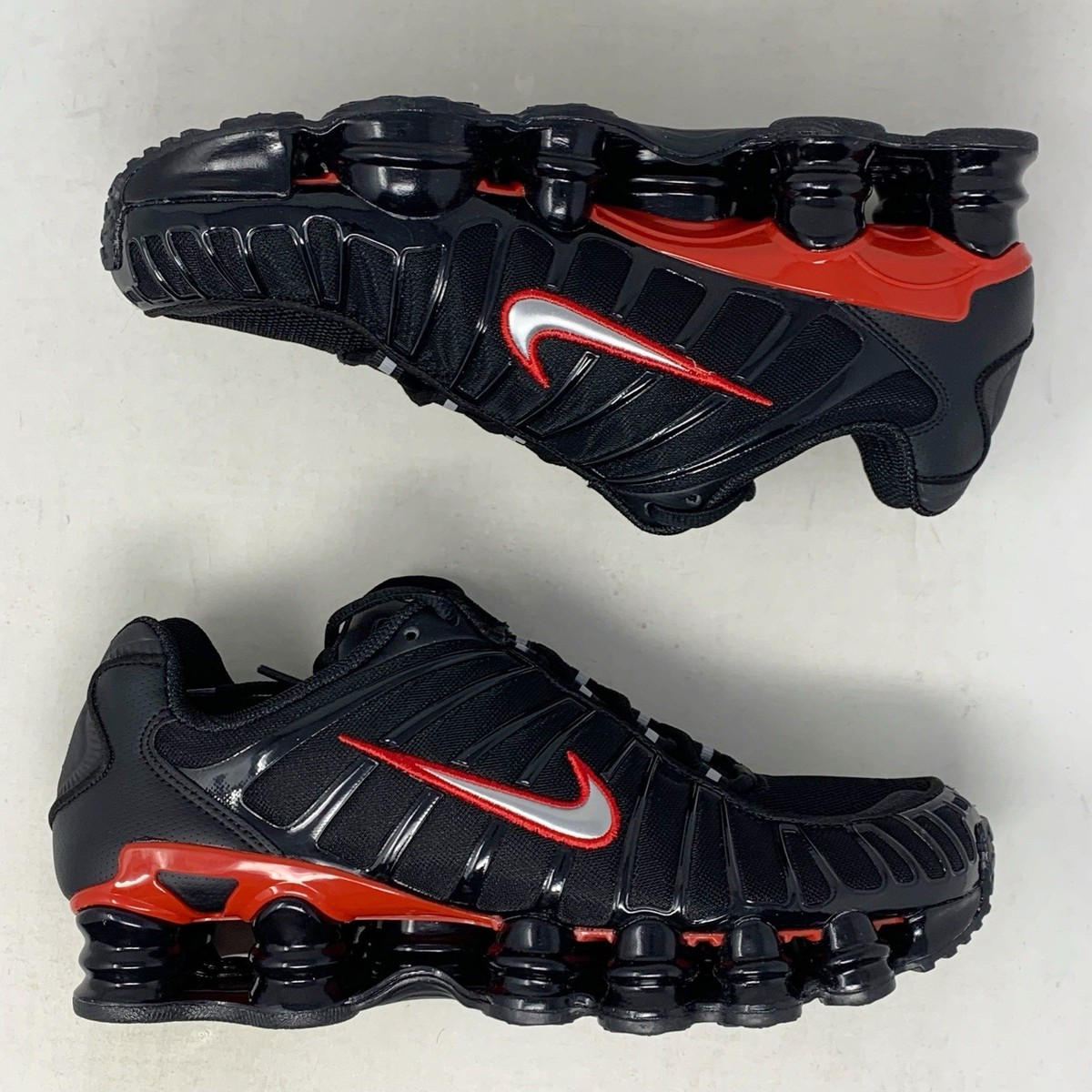Size 8.5 - Nike Shox TL Black University Red for sale online | eBay