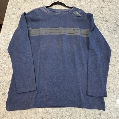 COVINGTON Vintage Sweater Blue Mens Large Y2K Knit Crewneck Long Sleeve NWT