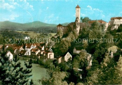 Neuhaus Pegnitz cityscape with Veldenstein Castle