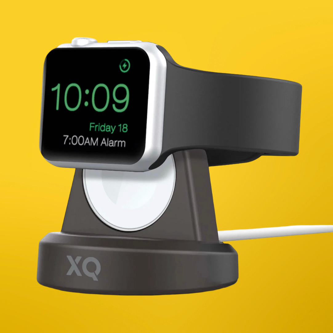 XQISIT USB-C Magnetic MFi certified Stand Watch Charger - Black