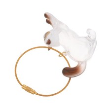 Pet Hair Storage Keychain Transparent Cat Shaped Keepsake Box For Pet Memory