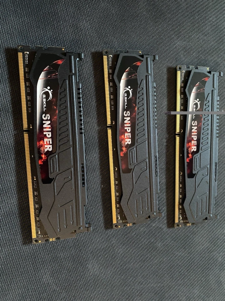 G Skill Sniper F3-12800CL9T-12GBSR DDR3-1600 PC3-12800 4gbx3 Xmp Cl9-9-9-24 1.5v - Image 3 of 4
