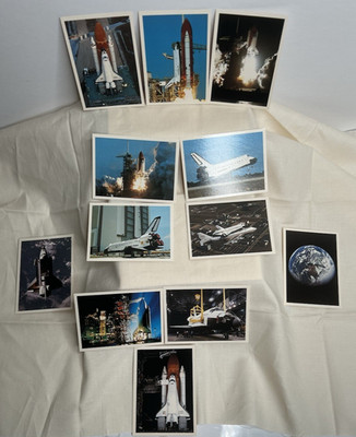 NASA's Travels Space Shuttle Collection 12 Mini Photos / Souvenir/Tourism