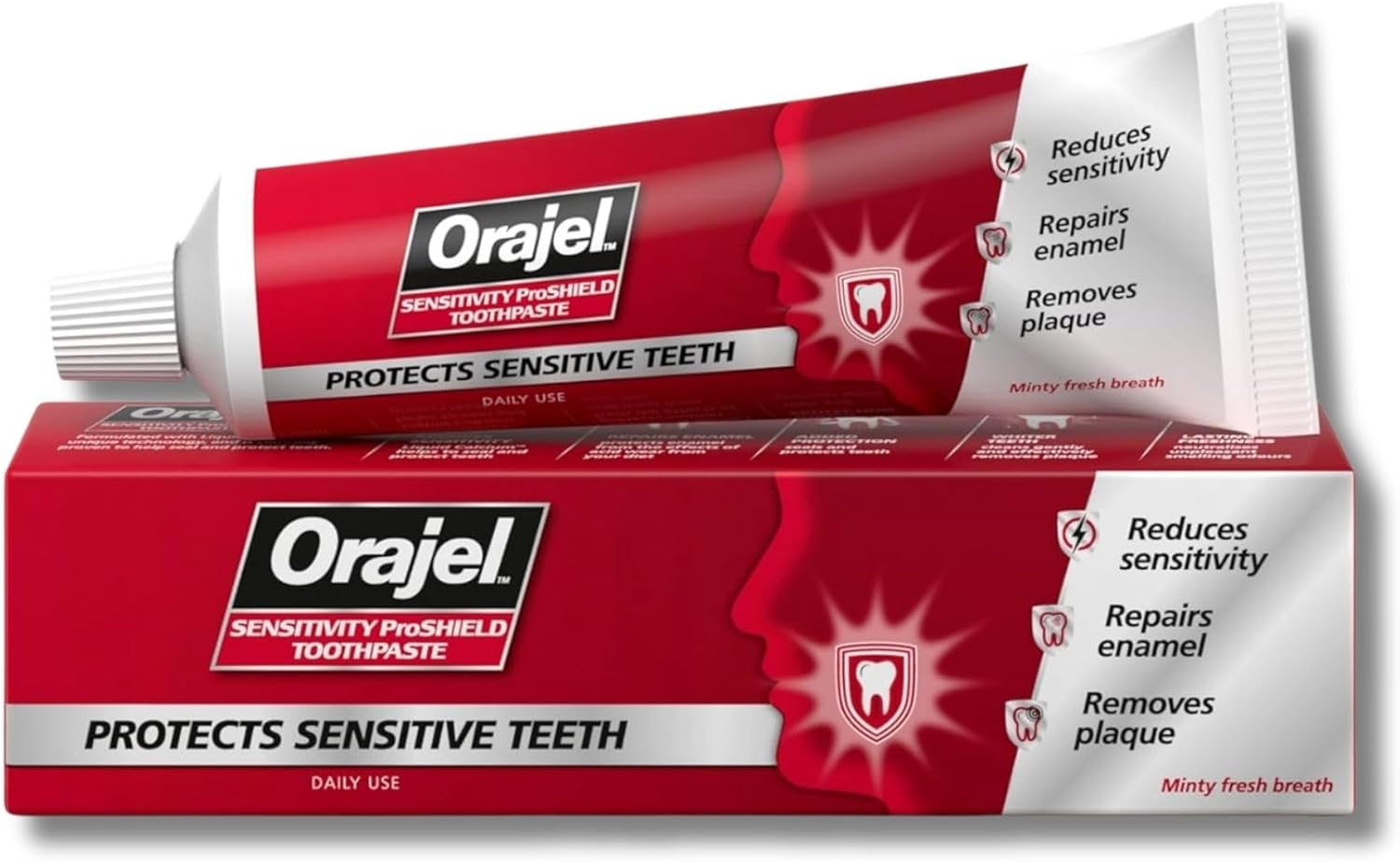Orajel Toothpaste for Targeted Sensitivity Relief, Protective Oral Gel Shield Fo