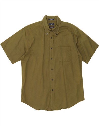 Dockers Herren Stain Defender Classic Fit Kurzarm Hemd Large Khaki DP51