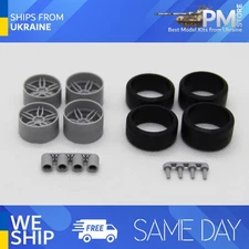 DiOlex DP24060 1/24 wheels 18 inch Dub Attack 5 for Tamiya Fujimi Aoshima Revell