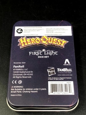 Hero Quest HeroQuest - First Light Dice Set - Aufbruch Würfel Set - Neu  New