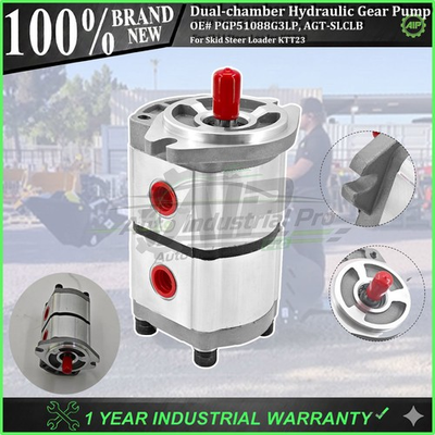 #ad #ad New Two Section Hydraulic Gear Pump PGP51088G3LP For Skid Steer Loader KTT23 AGT $264.05