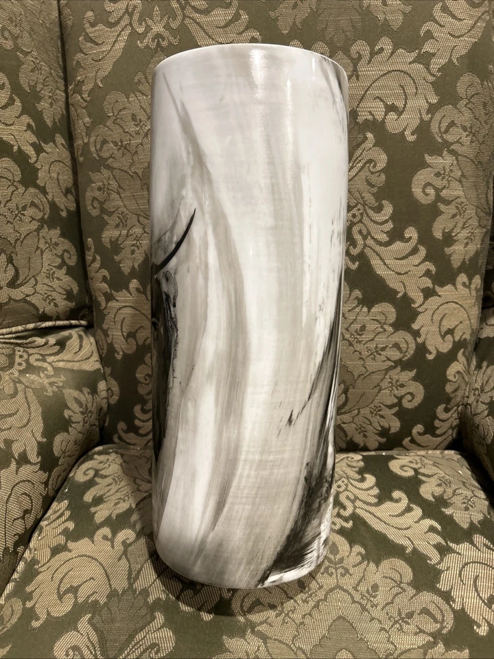 "Jarrón jardinera semental diseño cian negro/blanco - 9872 16,25"" x 6,5""" Foto 4 de 4