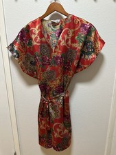 California Dynasty Women's Vintage Satin Robe