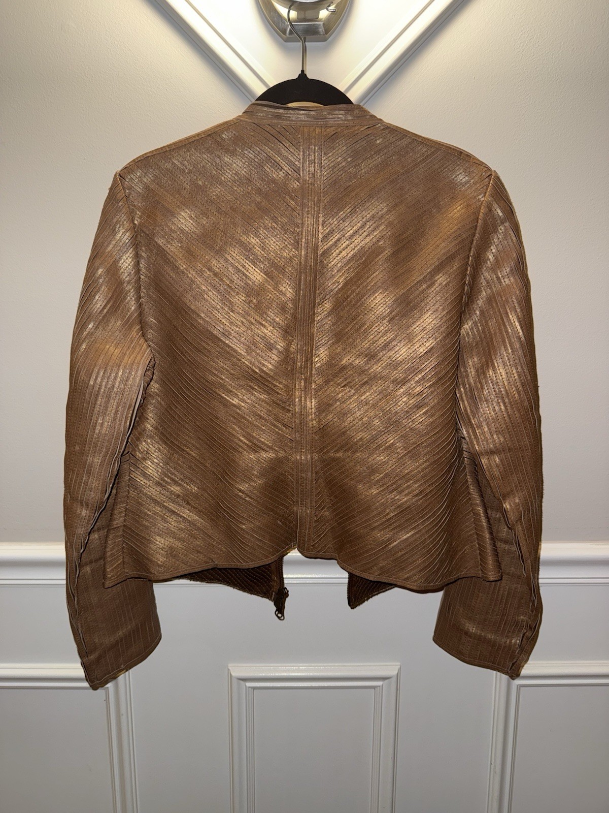 Vintage Bagatelle Patchwork Leather Jacket Women’… - image 5