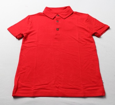 Play by Little Sleepies Boy's Relaxed Fit Polo Shirt CN6 Candy Red Size 7 NWT