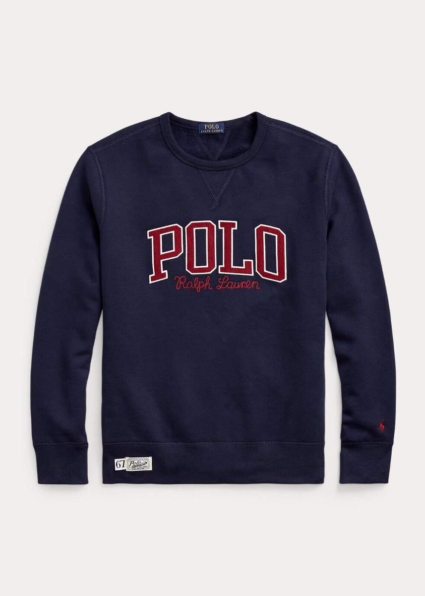 $138 Polo Ralph Lauren Men's, Logo Fleece Sweatshirt , Cruise Navy