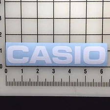 Casio Electronics Logo 6" Wide White Vinyl Decal Sticker - BOGO