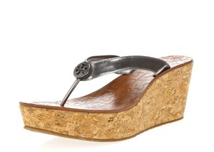 tory burch silver wedge