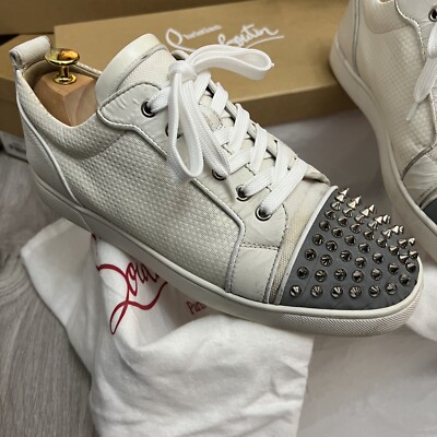 Authentic Christian Louboutin White Reflective Spikes Authentic Christian Louboutin White Reflective Spikes