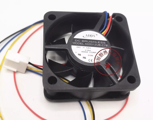 ADDA AD5012UB-C7B 5020 DC12V 0.30A 5CM 4-Pin Silent Cooling Fan - Picture 4 of 4