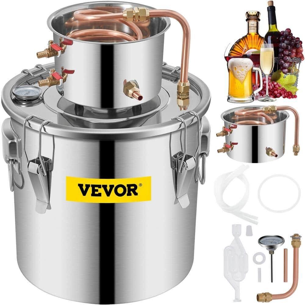 VEVOR 13.2Gal/50L Water Alcohol Distiller Moonshine Still Wine Brewing Kit Home