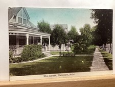 Elm Street: Plainview, NE - Vintage Postcard