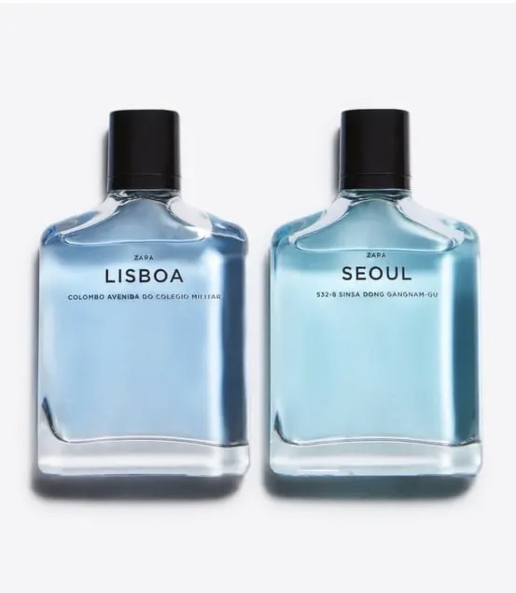 ZARA SEOUL + LISBOA SET for MEN 2 x 3.38 oz (100 ml) EDT