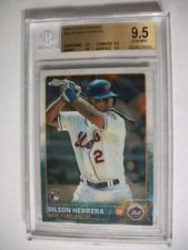DILSON HERRERA 2015 Topps Update #80 BGS GEM MINT 9.5 RC Mets