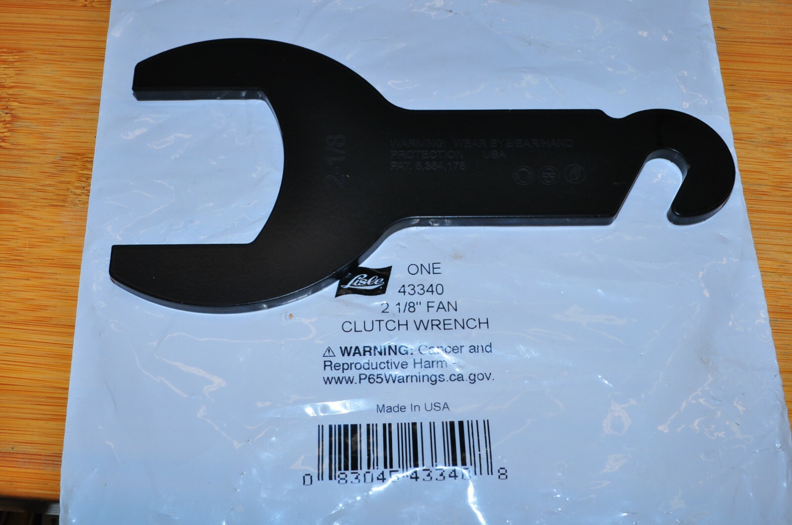 Lisle 43340 21/8" Air Hammer operated Pneumatic Fan Clutch Wrench Set