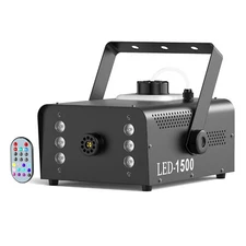 1500W Fog RGB 3in1 6 LED DJ Smoke Machine Stage Show Decor w/ Wireless Remote US