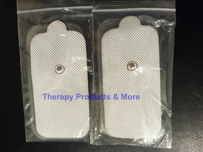 XL Replacement Massage Pads Rectangular Thick (4) for PCH Digital Massagers TENS