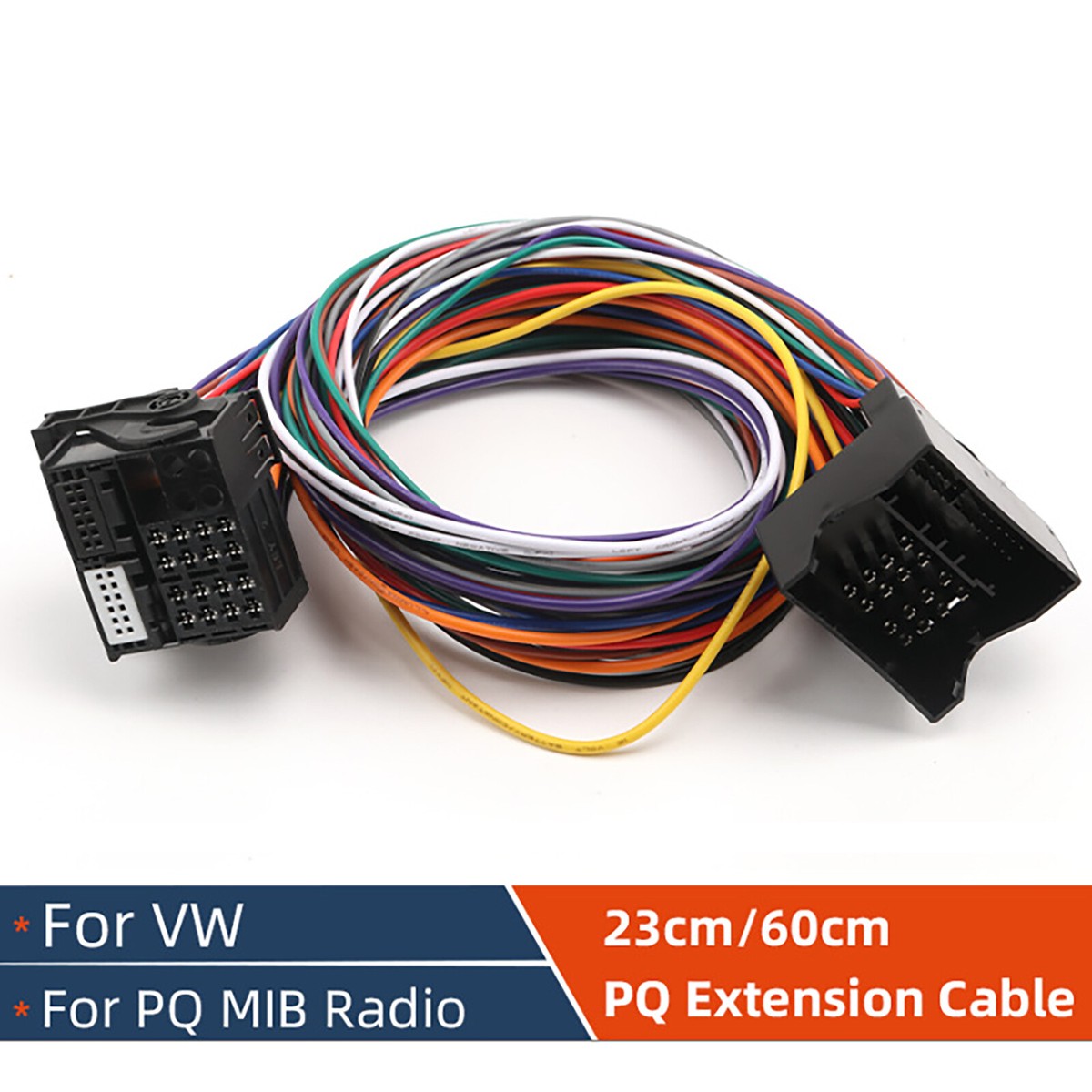 60cm 52Pin MQB Quadlock Extension Adapter Cable Car Radio for VW